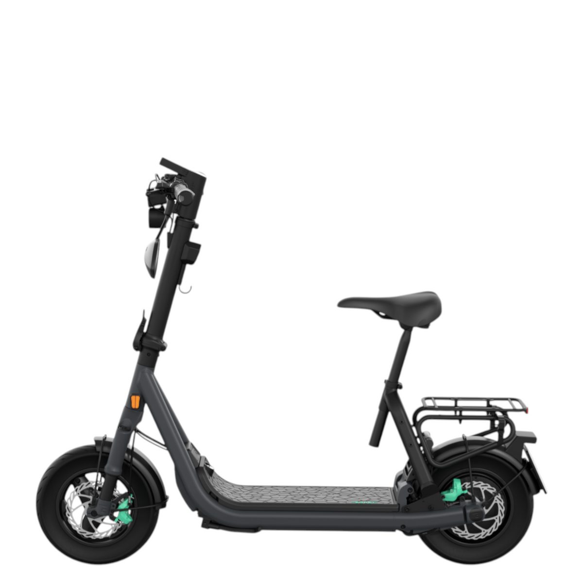 EGRET GTc — Hauptansicht 20 km/h Sitz-E-Scooter mit Gepäckträger