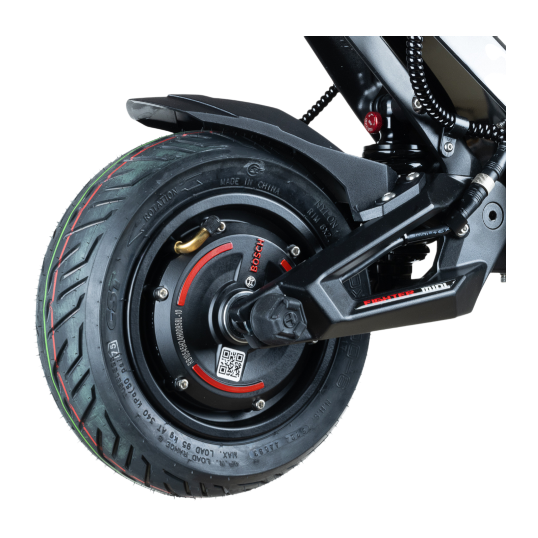 Teverun Fighter Mini Pro Federung hinten — Detail