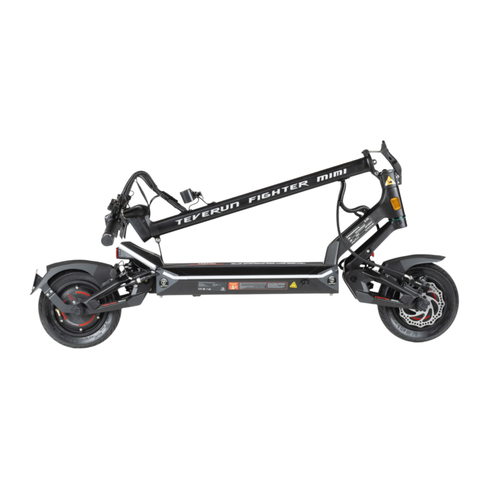 Teverun Fighter Mini Pro zusammengeklappt — transportfähig