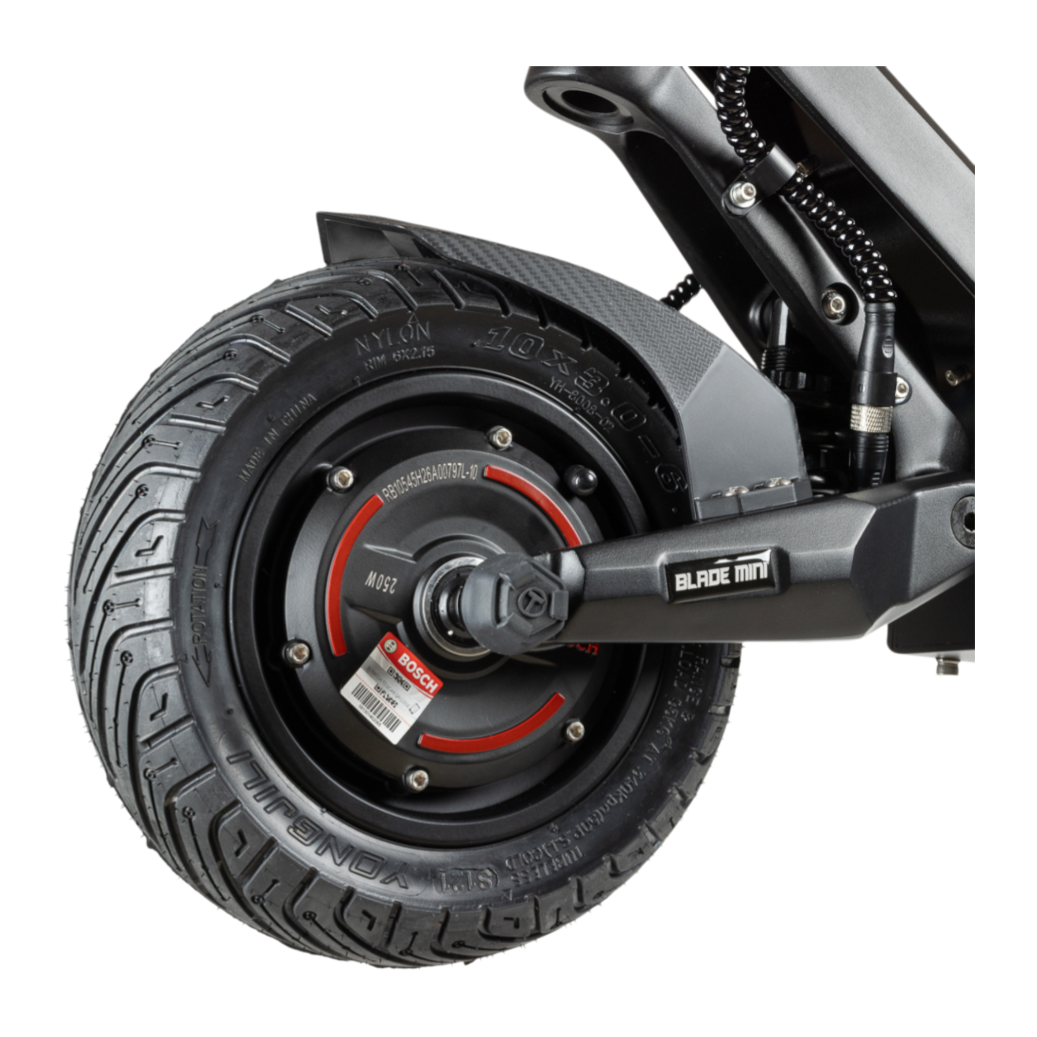 Teverun Blade Mini Pro 10 Zoll Luftreifen mit Bosch-Motor — Detail