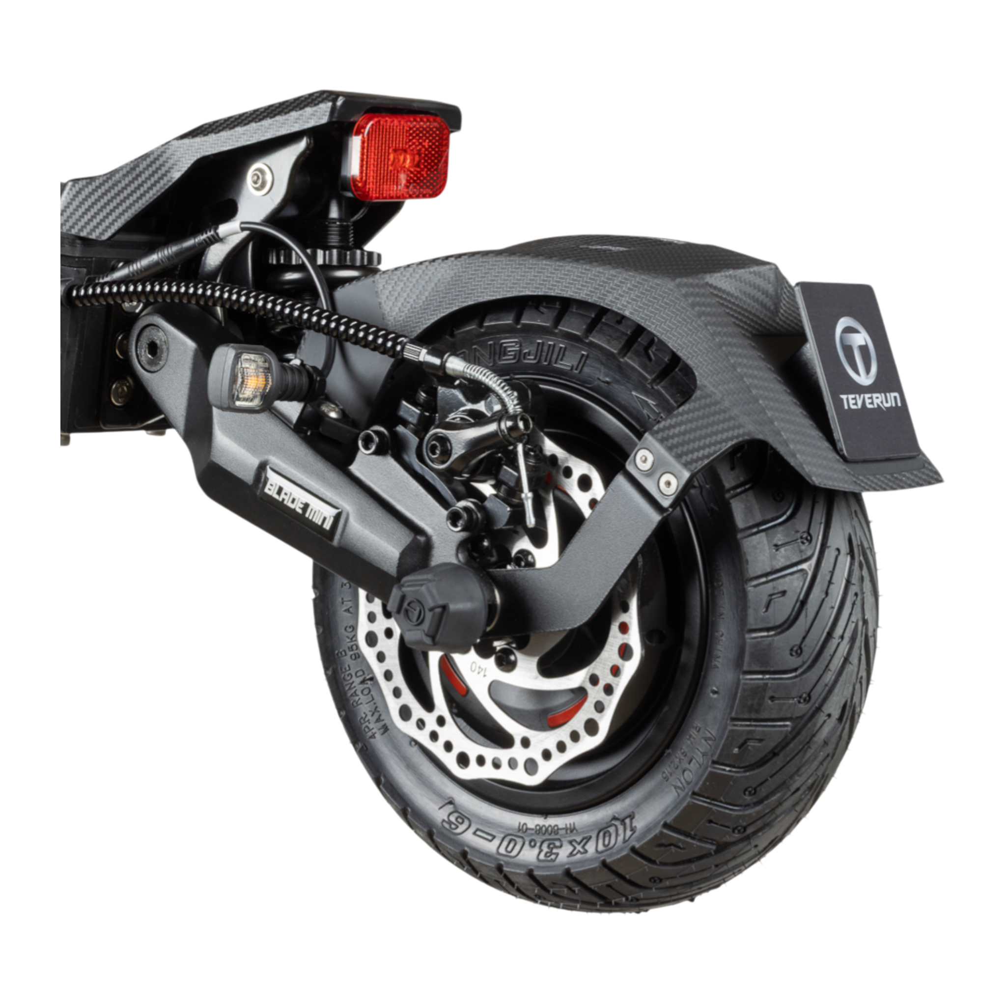 Teverun Blade Mini Pro hintere Scheibenbremse — Detail
