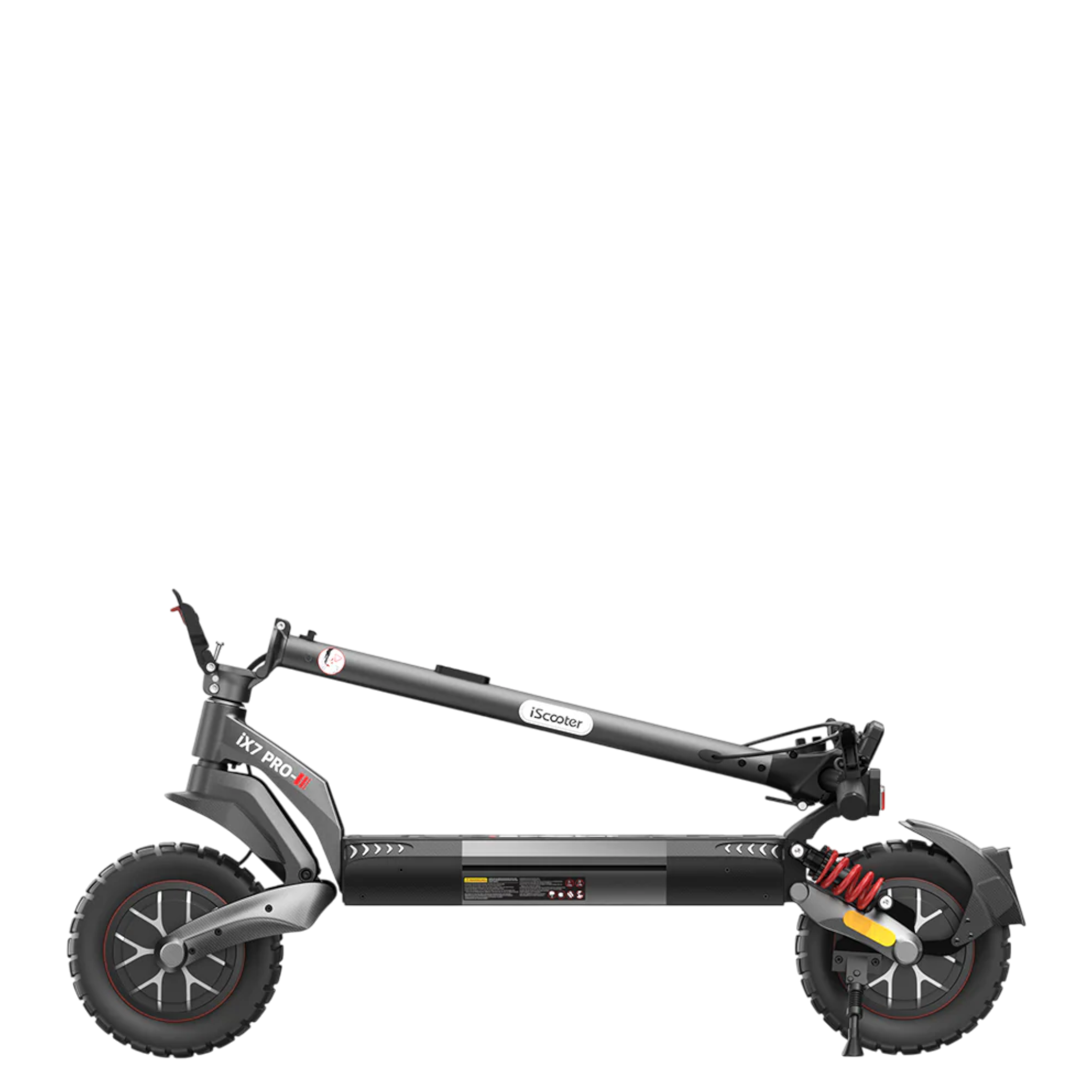 iScooter iX7 zusammengeklappt — transportfähig